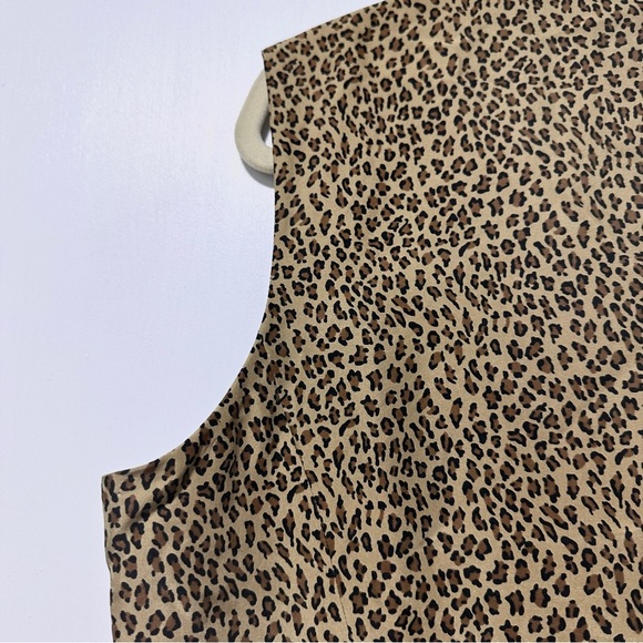 Vintage Glory Anne Pinkerton Cheetah Print Silk Beige Vest Women’s Size Large - Picture 11 of 16